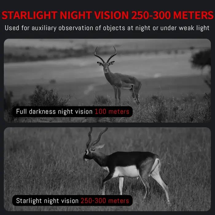 Monoculaire vision nocturne NVG30 casque 40° - Jumelles infrarouges 1080P IP67 chasse large champ