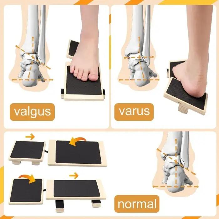 Stabilisateur de Cheville Professionnel En Bois Pour Améliorer Force Flexibilité Coordination Pieds Entrainement Equilibre Posture Occasions Speciales