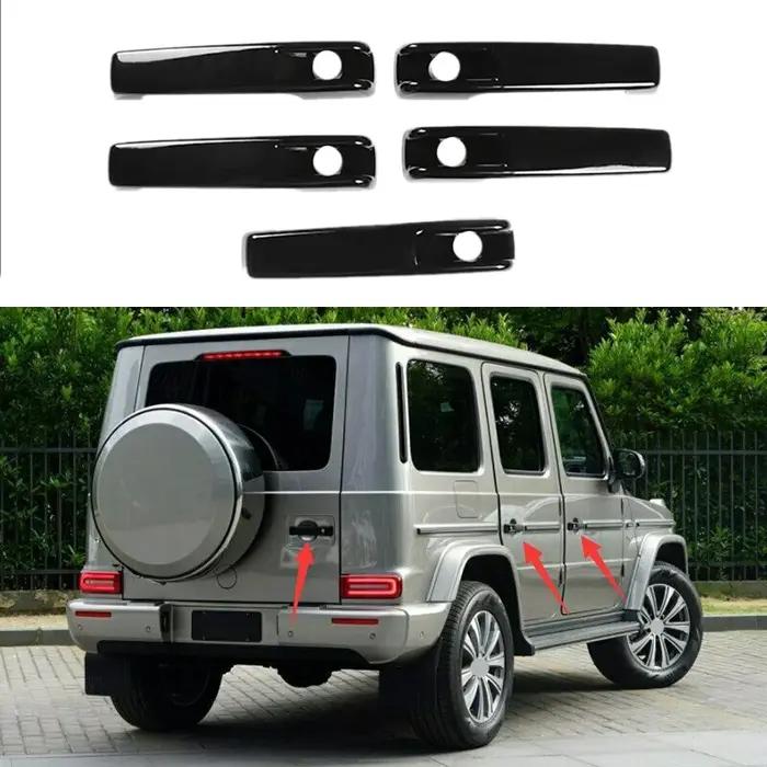 Couvercle de Protection de Poignée de Porte Noire Brillante, Accessoire pour Mercedes Benz Classe G