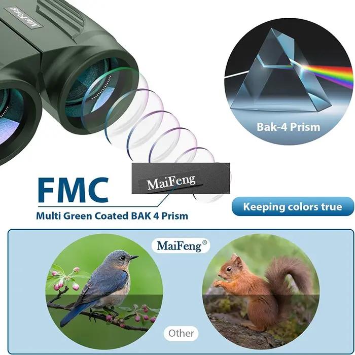 Jumelles Compactes Adultes Puissantes 20x25 Mini pour Enfants Observation Ornithologique Voyage Concert Chasse