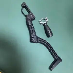 Poignée de fusil de fronde à longue tige multifonctionnelle pour chasseurs et amoureux de la nature en argent sterling et couleurs vives pour sorties en plein air