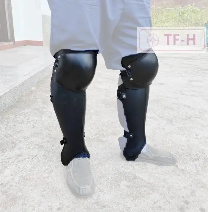 Protection de genou et de jambe pour l'entraînement au sabre et au HEMA
