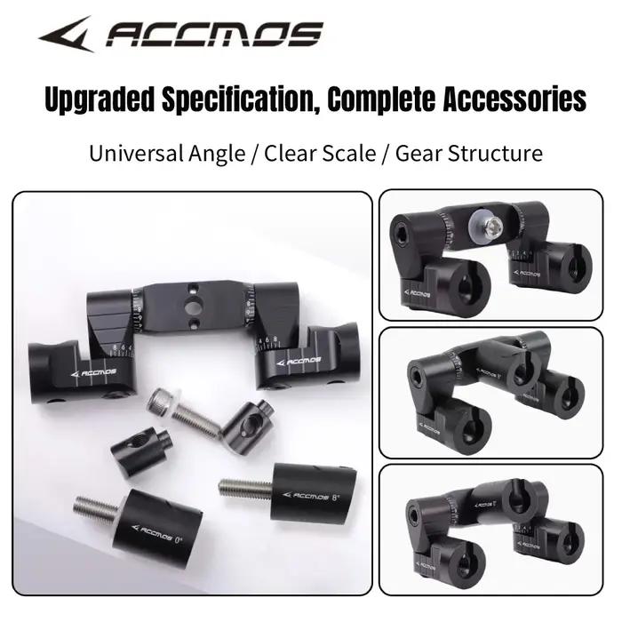 Stabilisateur de Tir à l'Arc Barre en V avec Angle Réglable Support Double Face Accessoire de Tir en Alliage d'Aluminium Occasions Spéciales Archery Competitions Gifts
