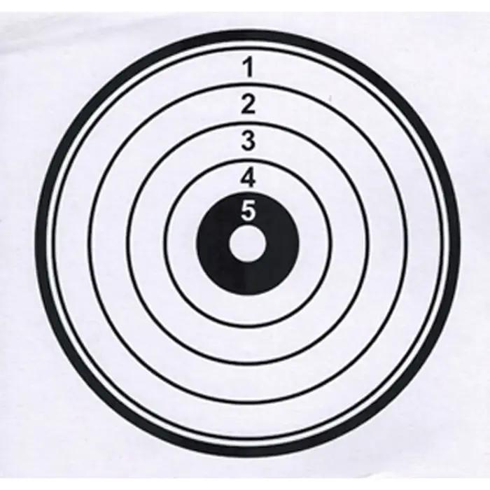 20 pièces/paquet 14*14CM tir pratique carte dure cible papier
