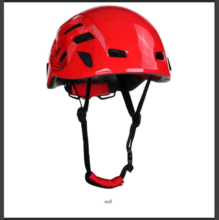 Casque ventilé de sécurité réglable en mousse EPS pour travail construction et escalade sportive occasions spéciales