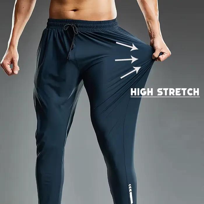 Été élastique hommes course Sport pantalon Jogging pantalons de survêtement décontracté en plein air