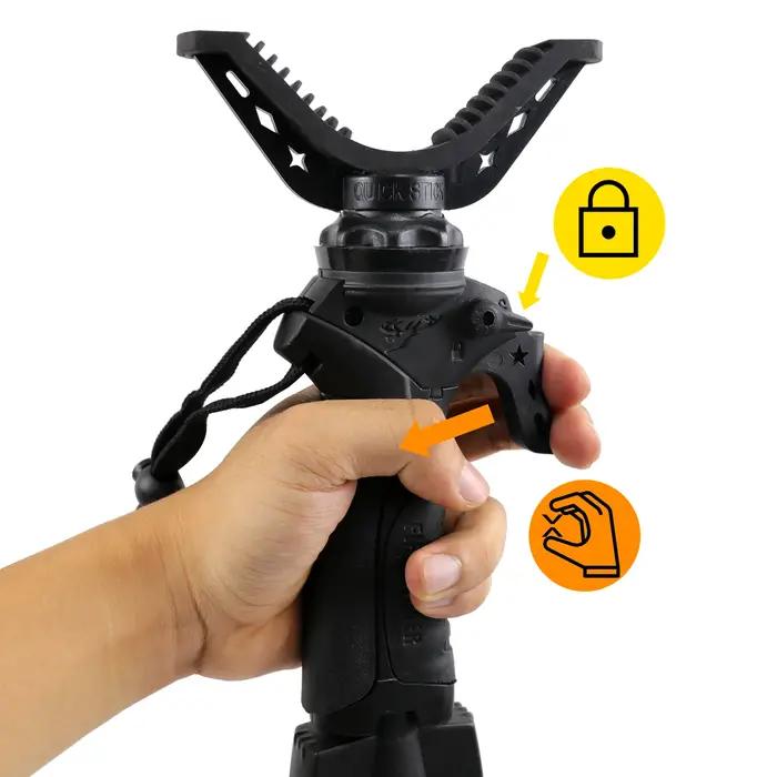 Support de tir télescopique en aluminium pour appareil photo