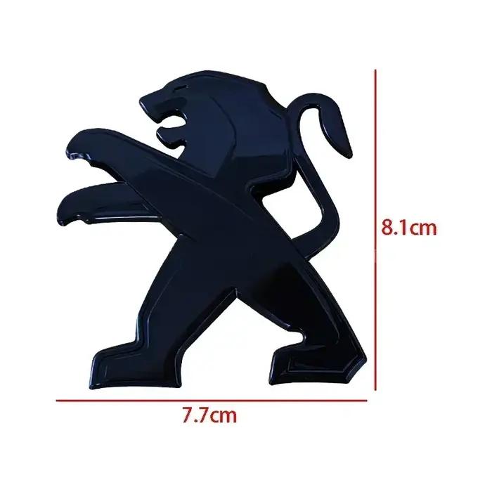 Badge lion 3D ABS avant arrière pour Peugeot 406 405 3008 208 - Emblème autocollant logo personnalisation