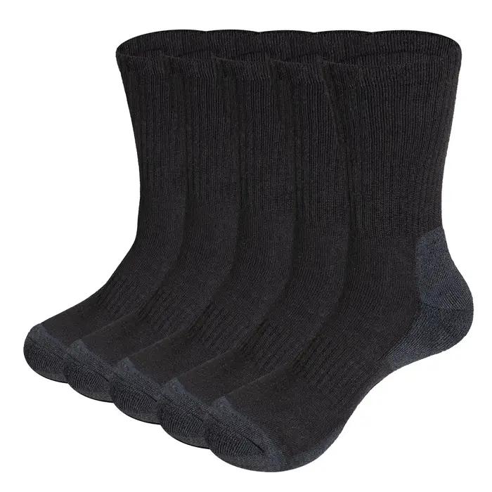Lot 5 paires chaussettes chasse travail mi-mollet - Technique thermique absorption transpiration