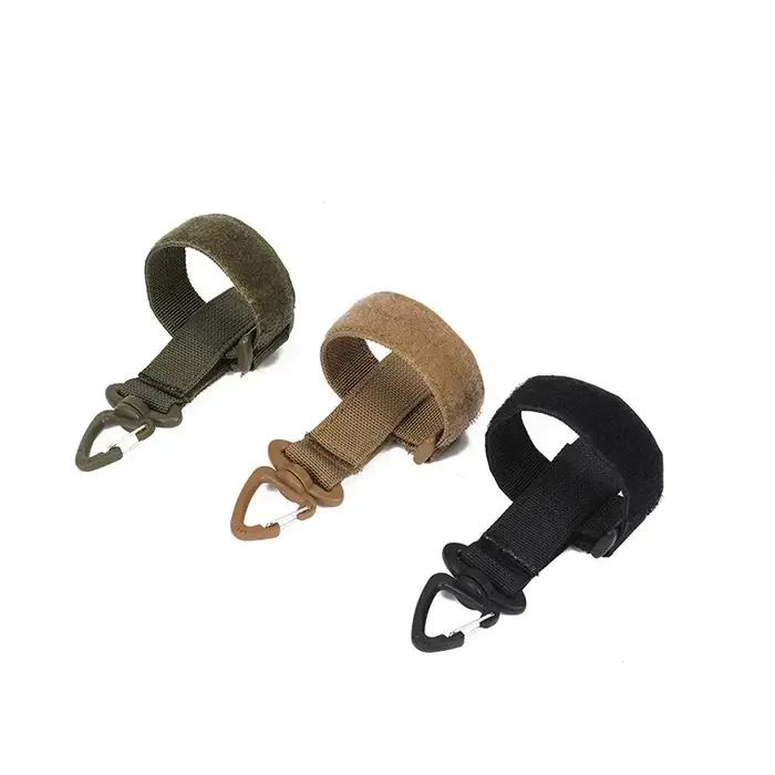 Gants de chasse polyvalents, crochet de rangement, clip de sécurité, nylon, extérieur, ULd'escalade, EDC, anti-perte, sangle de construction
