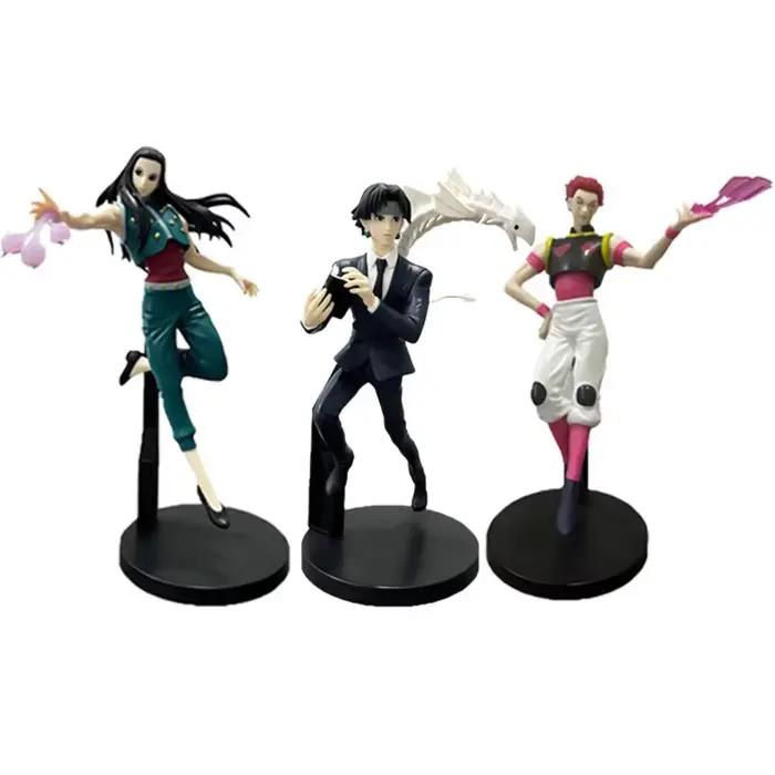Ensemble de 6 figurines d'action Hunter X Hunter Gon Killua Kurapika Hisoka Chrollo Illumi modèle de collection en PVC jouets cadeaux occasions spéciales