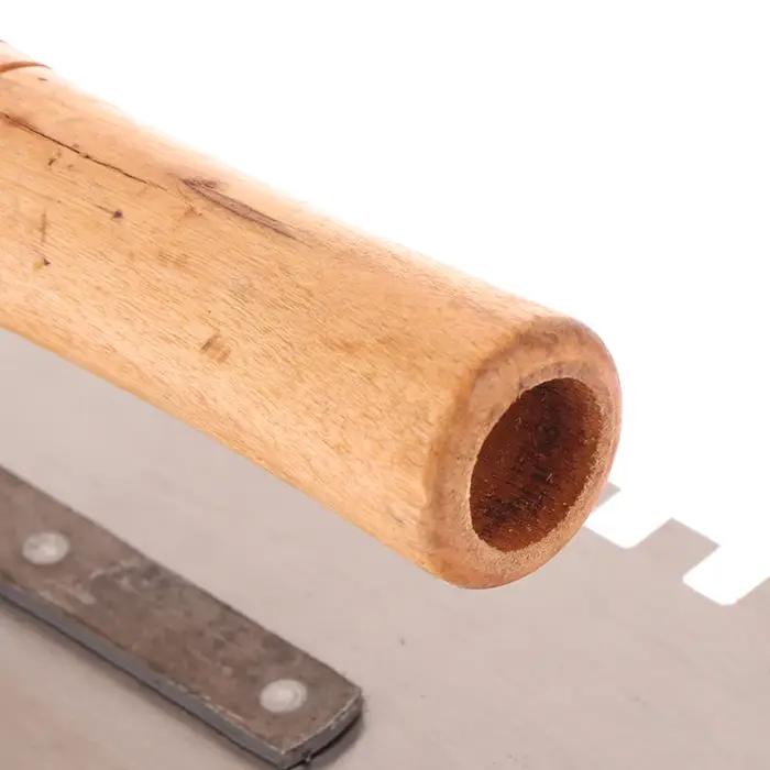 Truelle dentelée large pour maçonnerie, outil pour carrelage mural et de sol, couteau à plâtre et décoration