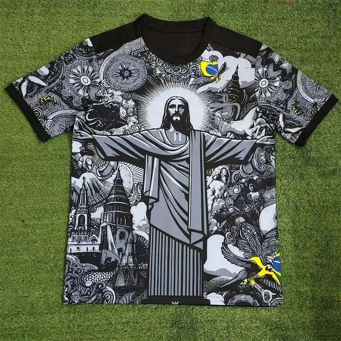 Nouveau T-shirt Homme Été 2025 Imprimé Motifs Jésus 3D Polyvalent Occasions Spéciales
