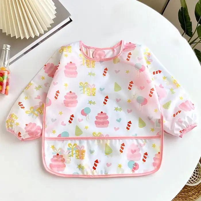 Bavoirs pour bébés de 0 à 3 ans, mignon, coloré, dessin animé, imperméable, pour manger, enfants, de