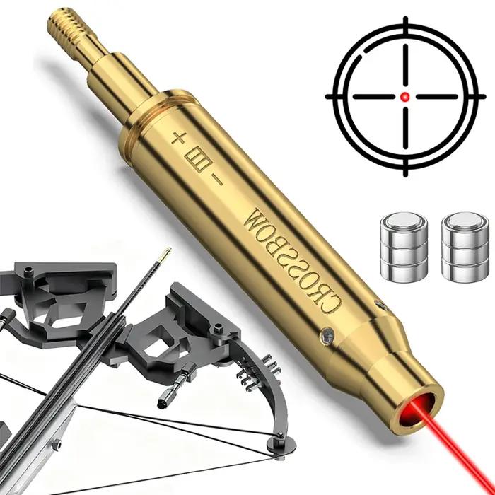Arbalète Laser alésage vue tir à l'arc flèche rouge Laser Boresighter tactique flèche arbalète filet