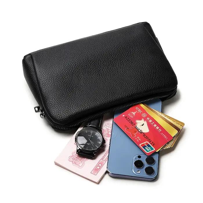Portefeuille de sécurité pour sac à main avec serrure à empreinte digitale pour homme