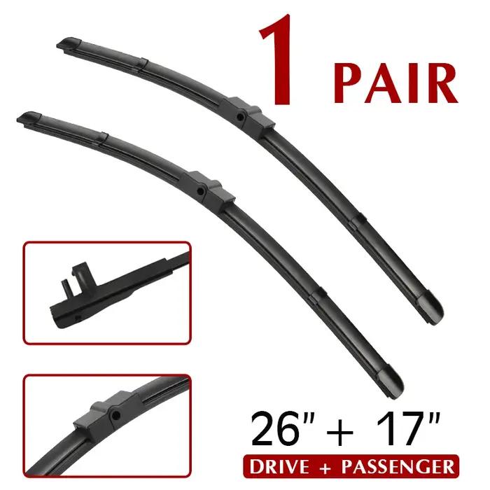 BROSHOO essuie-glace avant arrière jeu de balais d'essuie-glace pour Ford Focus 2 2004-2011 pare-brise