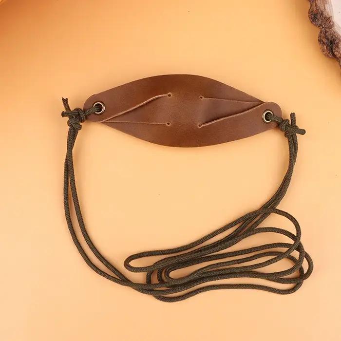 Sling en cuir fait main pour chasseurs, lanceur de cuir de style ancien, accessoires de chasse pour