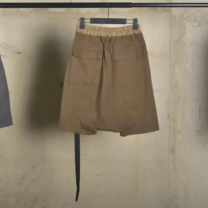 Coton Shorts hommes haute rue foncé classique tricoté mince été Haren entrejambe pantalon jeunesse mode tendance