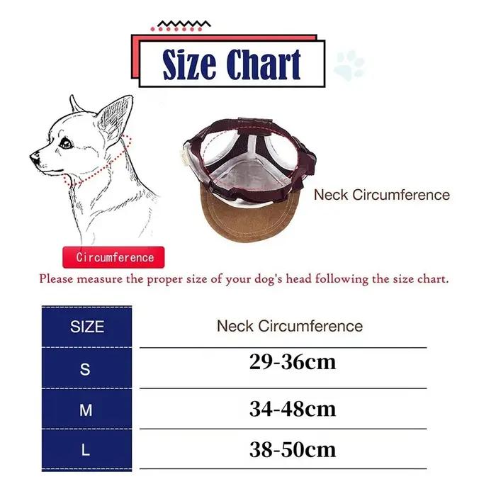 Casquette pour chien avec trous pour les oreilles