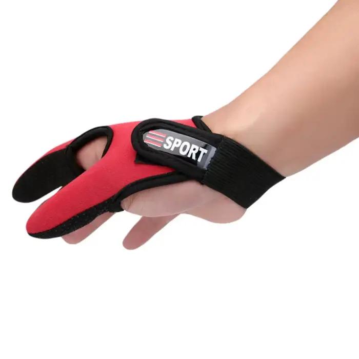 Gants de pêche 2 doigts protecteur respirant anti-dérapant Anti-coupure