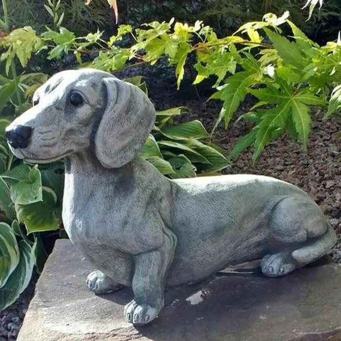 Statue de Teckel pour Décoration de Jardin