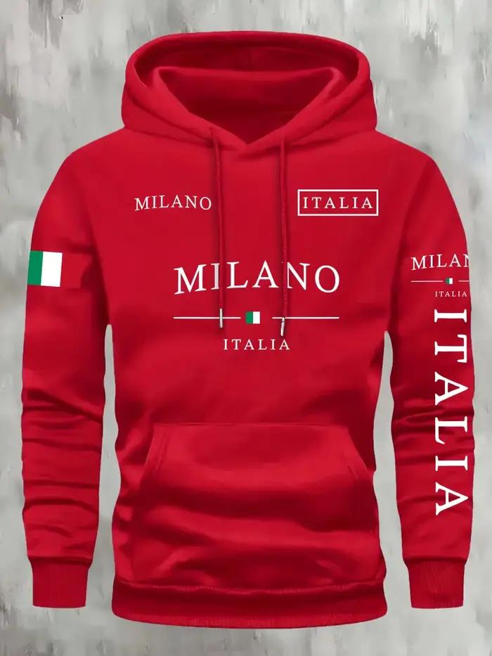 Sweat-shirt unisexe ITALIA MILANO pour homme et femme