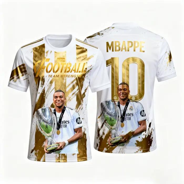 25-26 Mbappe Fan maillot de Football commémoratif automne sport sec rapidement hommes T-Shirt vêteme