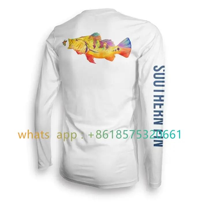 Southern Fin Apparel T-shirt de pêche à manches longues pour hommes et femmes