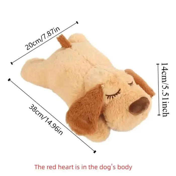 Jouet en peluche douce pour chien aidant au sommeil et soulagement de l'anxiété pour des moments de tranquillité et de confort animalique
