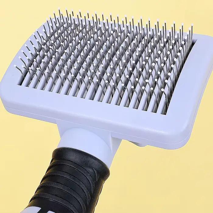 Brosse de Massage pour chiens, peigne automatique, épilateur de poils d'animaux, autonettoyant, pour chat, toilettage pour animaux de compagnie, nettoyage à un bouton