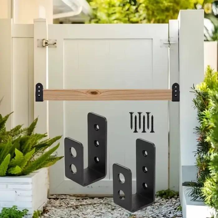 Supports de porte de barre de sécurité de hangar, pinces de Barricades de porte, Support en U, serrures de porte, Supports pour maison, grange, hangar, porte de Garage