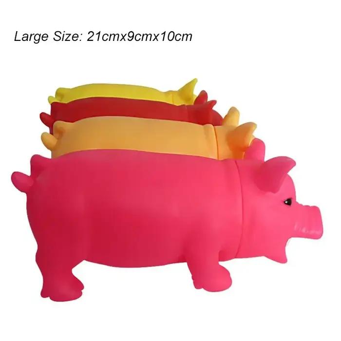 Jouet Grinçant Cochon Blanc ou Noir En Plastique Grand Taille Pour Chien Chat Occasions Spéciales Interactions Joie Santé Bucco-Dentaire