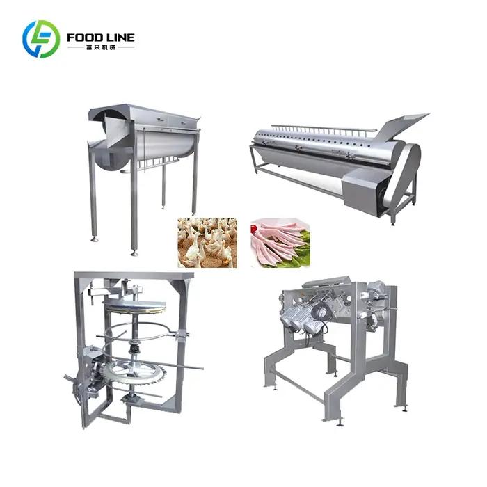 Ligne de traitement de volailles entièrement automatique, capacité de 300 à 1000 poulets par heure,