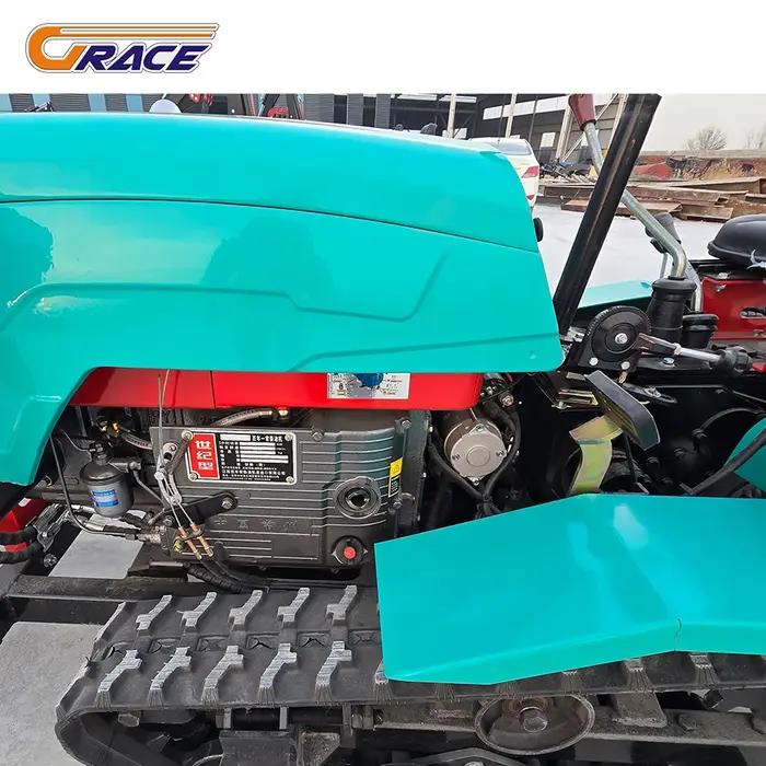 Mini Tracteur sur Chenilles 5 en 1 Polyvalent pour Fermes Travaux Agricoles Occasions Spéciales