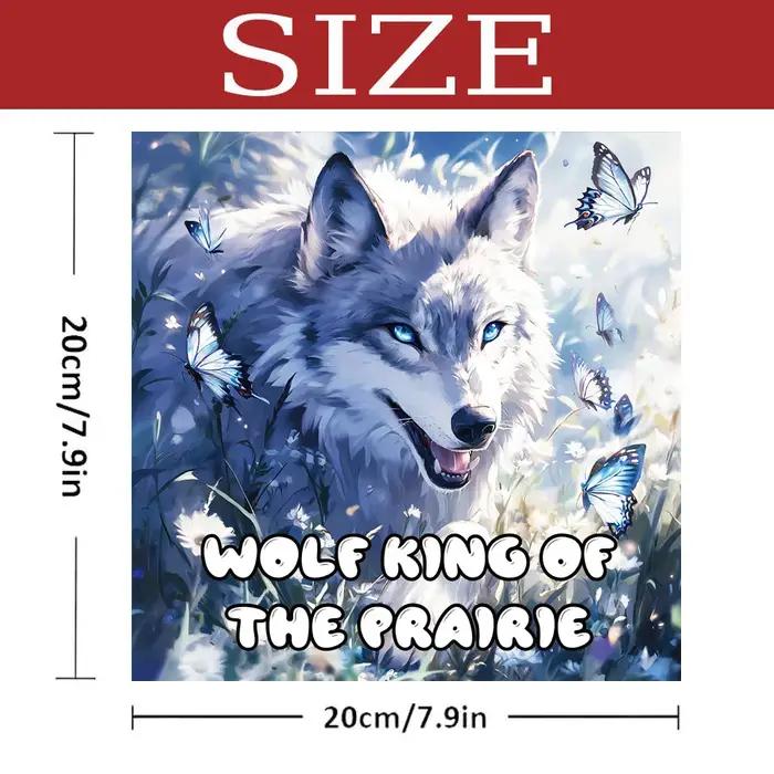 Livre de coloriage Wolf Pack pour adultes – 20 pages de loups de prairie détaillés, livre de coloria