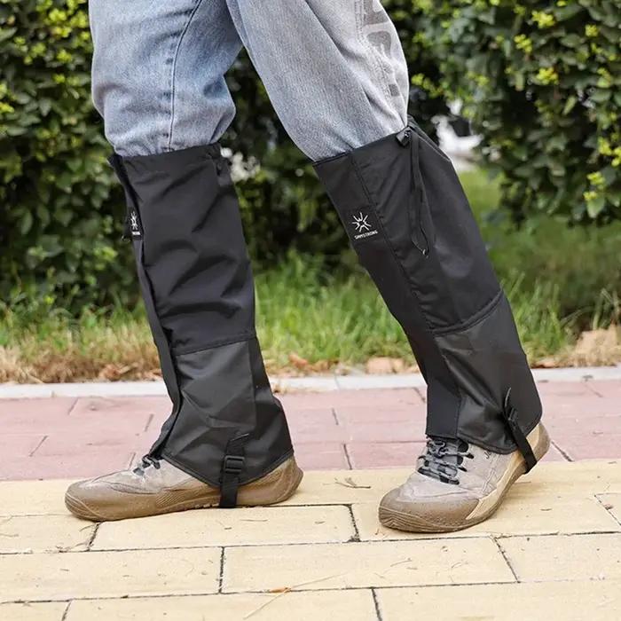 Ensemble de guêtres de trekking professionnelles – Conception coupe-vent et anti-boue pour chasseurs/climants
