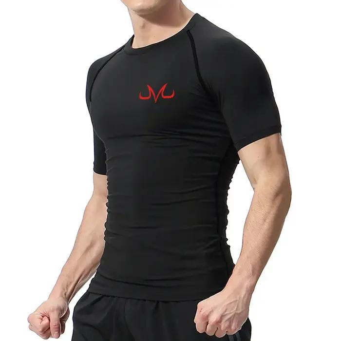 Chemises de Compression graphiques pour hommes, t-shirt d'été à manches courtes, protection contre l