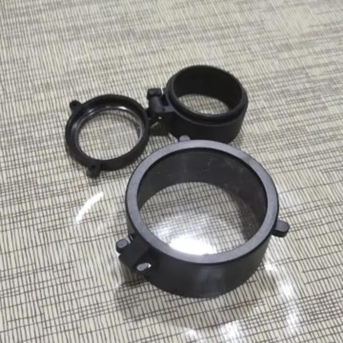 Couvercle d'objectif de portée de fusil transparent pour chasse calibre 30mm-69mm avec vue tactique rabattable et ouverture rapide pour protéger les lunettes de chasse