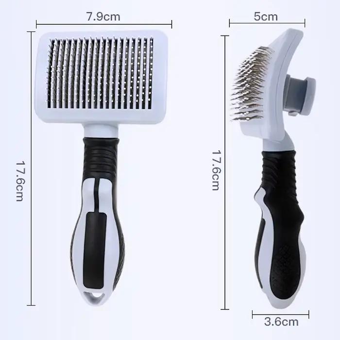 Brosse de Massage pour chiens, peigne automatique, épilateur de poils d'animaux, autonettoyant, pour