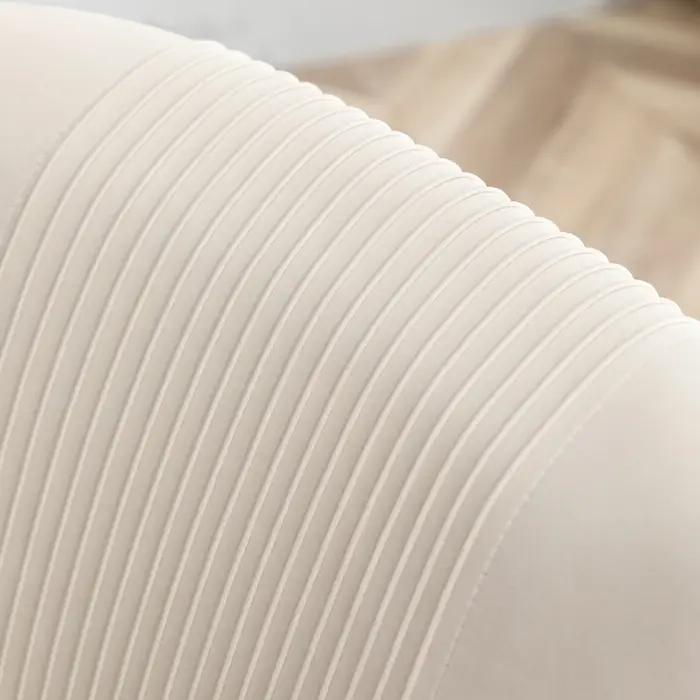 SEYNAR-Chaises de Salle à Manger en Velours Modernes, Chaise d'Accent Latérale Plissée en Tonneau, p