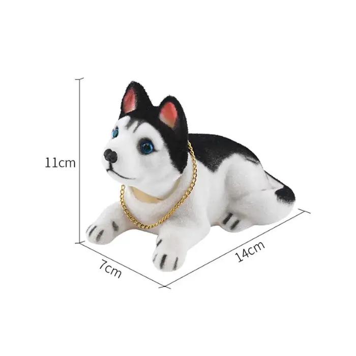 Poupée de voiture Husky Beagle Saint Bernard berger secouant la tête, décoration intérieure automobile, cadeau créatif pour femme et homme, accessoire mignon pour voiture et maison