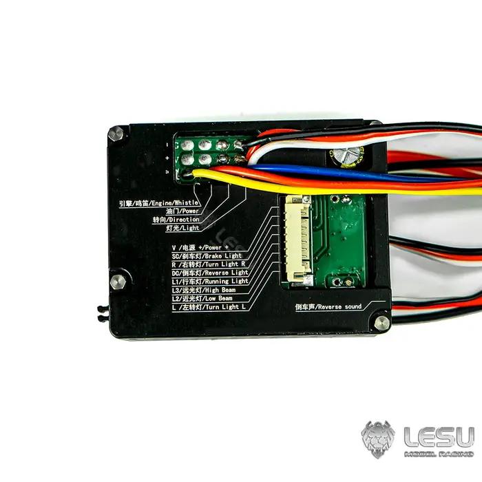LESU RC pièces système sonore lumineux ensemble groupe LED pour véhicules de Construction à l'échelle 1/14 camion à benne basculante voiture bricolage modèle jouets TH23021