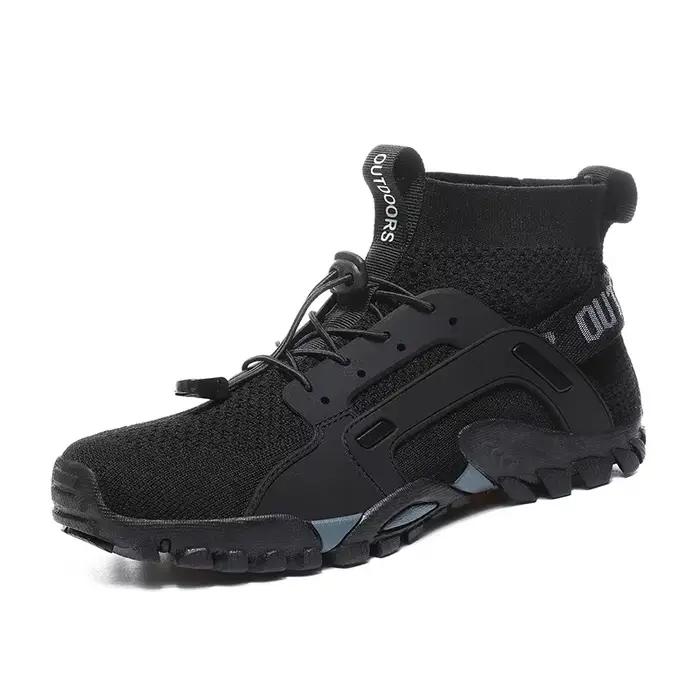 Bottes montantes en maille respirante pour hommes et femmes, chaussures de randonnée confortables, c