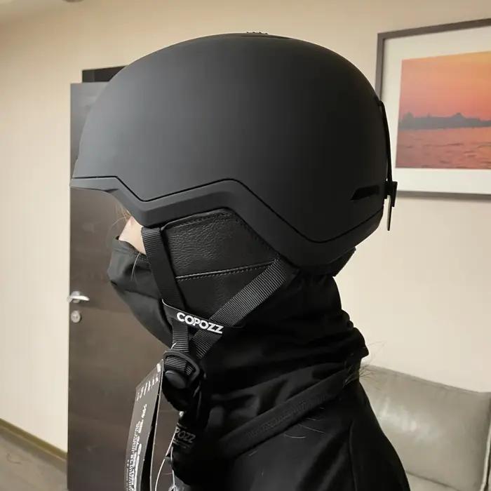 COPOZZ-Casque de Ski Demi-Couvert Anti-Impact 506 pour Adulte et Enfant, Sécurité, Skateboard