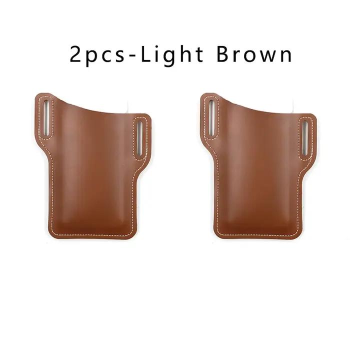 Étui de téléphone en cuir pour homme, étui de téléphone à boucle, sac ceinture, accessoire de mode, élégant pour les voyages, le travail et les occasions spéciales ```