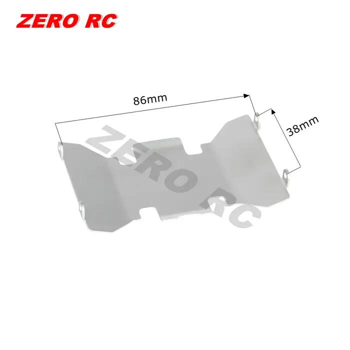 Pare-chocs avant inférieur en acier inoxydable, axe AR44, plaque de Protection pour boîte de vitesses inférieure, pour chenille axiale 1/10 RC SCX10 II 90046