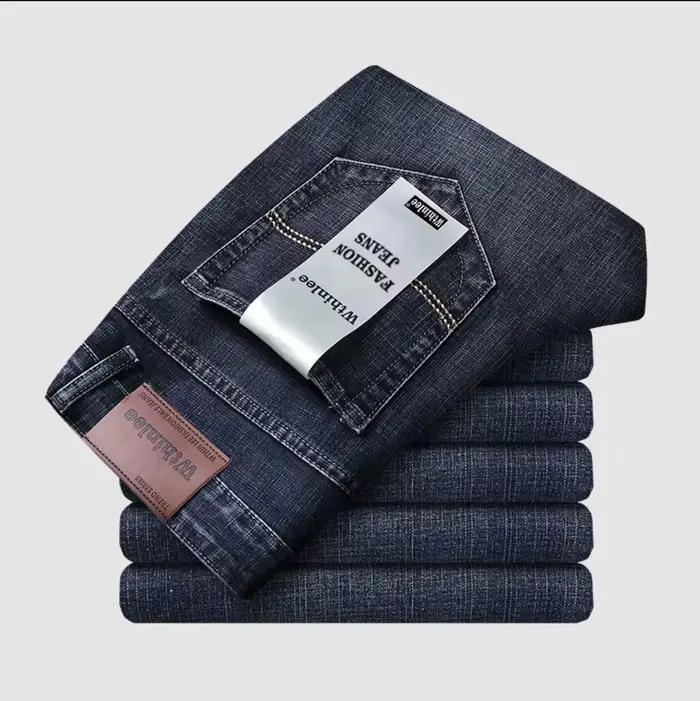 Nouveau Jean Homme 2026 – Coupe Droite Décontractée Extensible – Tendance Classique Bleu Noir – Pantalon de Travail en Denim – Vêtement Masculin