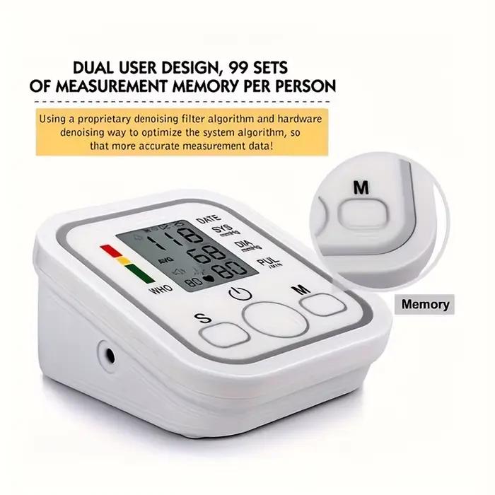 Tonomètre numérique Portable, tensiomètre, moniteur de fréquence cardiaque, bras, tensiomètre, équipement BP, médical professionnel automatique