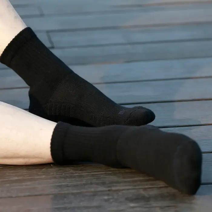YUEDGE chaussettes homme coton crew rembourrées performance sport travail chasse 5 paires